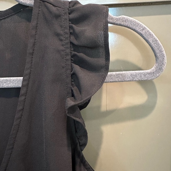 J. Crew Black Ruffle Sleeve Blouse - Picture 7 of 8